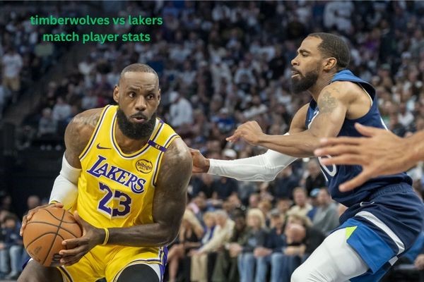timberwolves vs lakers match player stats